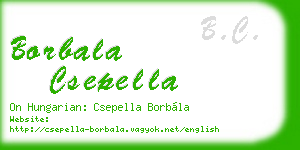 borbala csepella business card